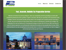 Tablet Screenshot of premiertaxky.com